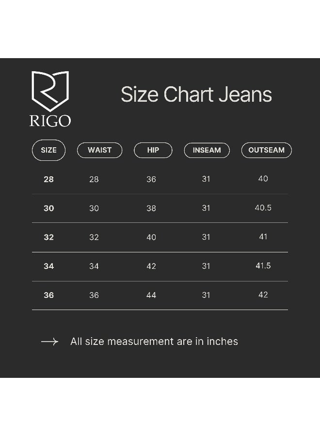 RIGO Blue Stretchable Regular Fit Jeans for Men - Image 4