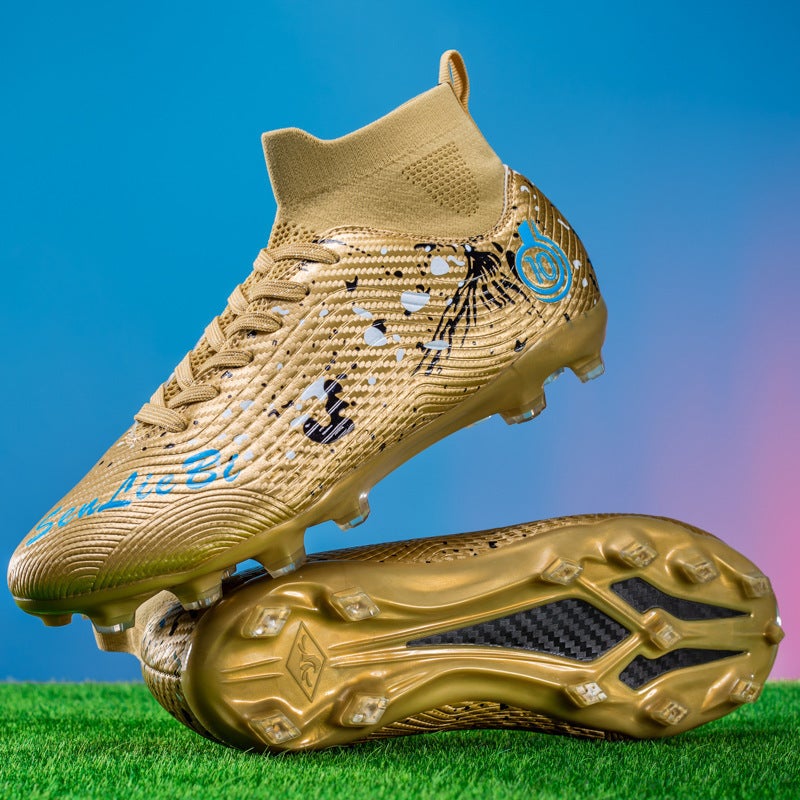 Generation Football Shoes High-Top Children Tf Broken Nail Ag Long Nail Male And Female Young Students Training - Image 4