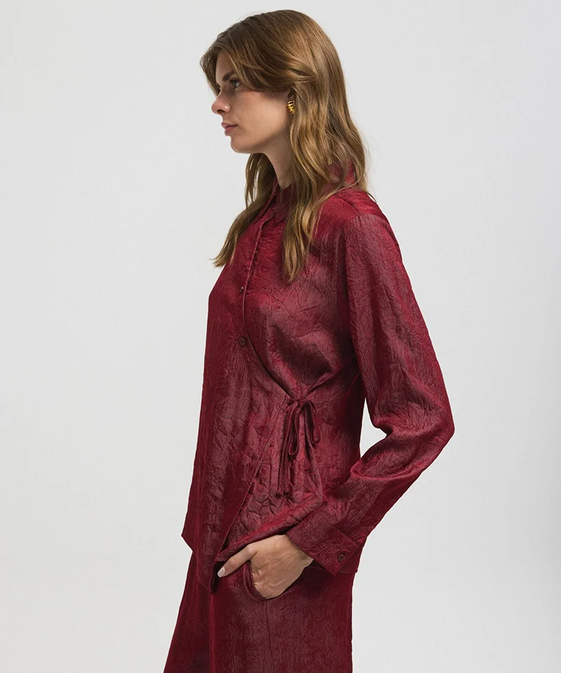 Ipekyol  Asymmetric Tie Waist Shirt for Women | Best Price UAE