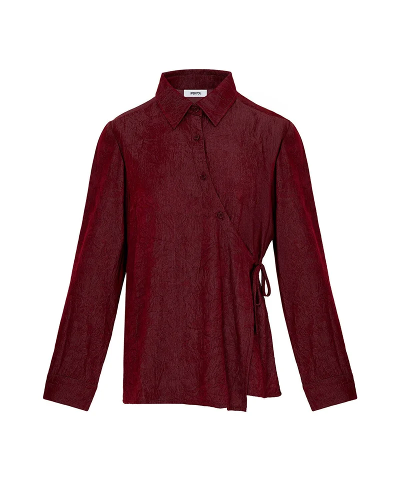 Ipekyol  Asymmetric Tie Waist Shirt for Women | Best Price UAE