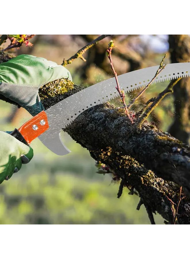 14ft Heavy Duty Pole Saw With Alloy Steel Blade For Tree Trimming Gardening - Image 5