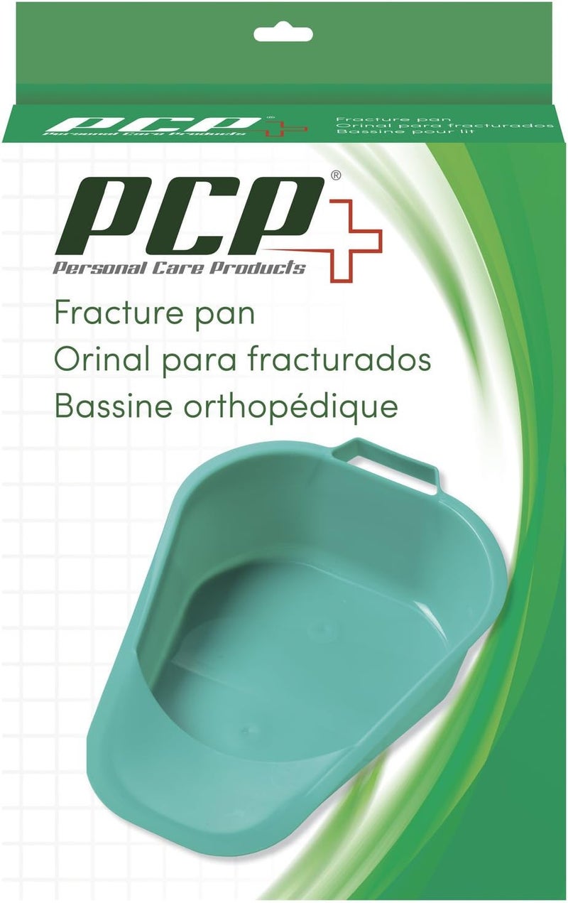 PCP Hip Fracture Bed Pan, Teal - Image 3