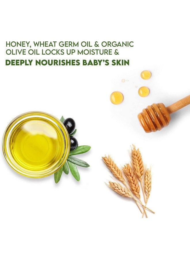 WBM Care Baby Lotion | Nourishes & Protects Deeply | Face & Body Lotion with Natural Honey and Wheatgerm Oil 6.8 oz (Pack of 3) - Image 4