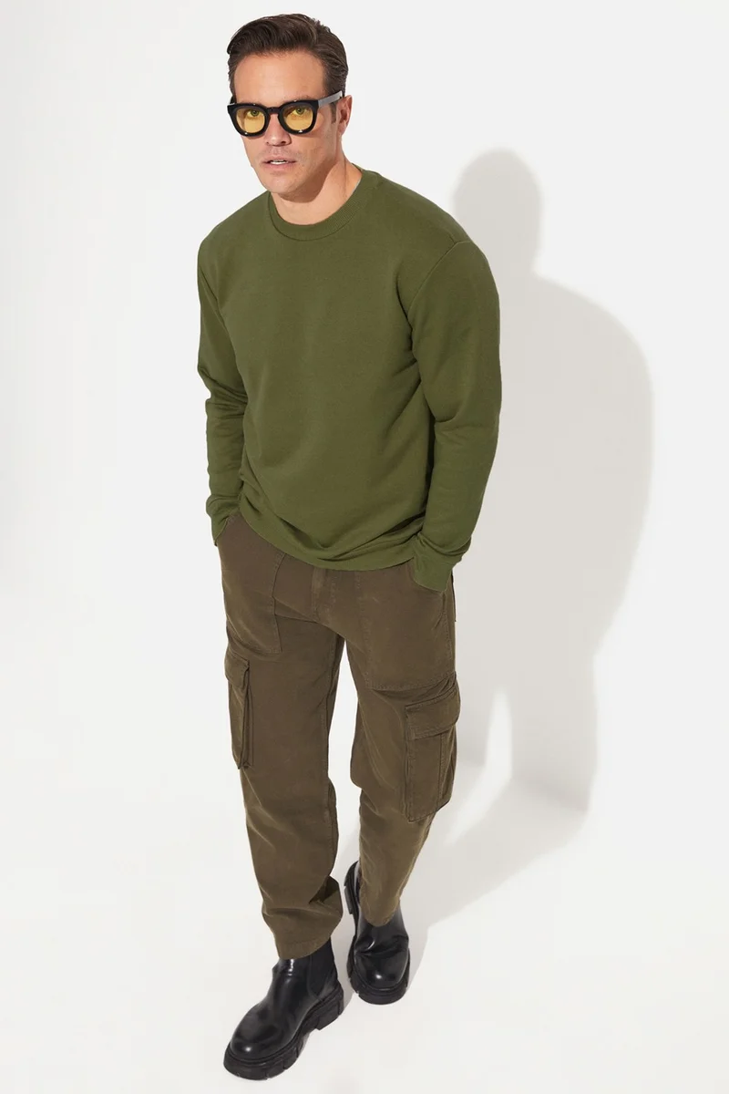 جون Men's Regular Fit Basic Crew Neck Sweatshirt