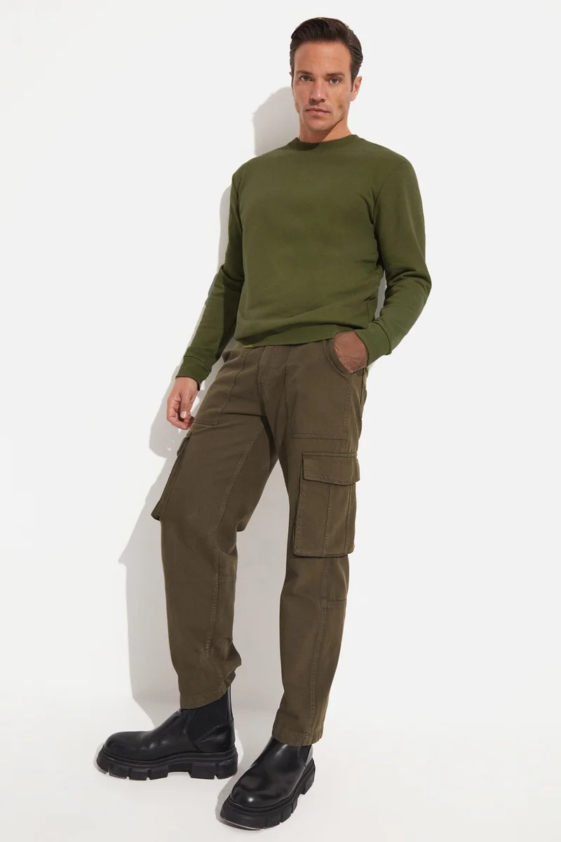 جون Men's Regular Fit Basic Crew Neck Sweatshirt