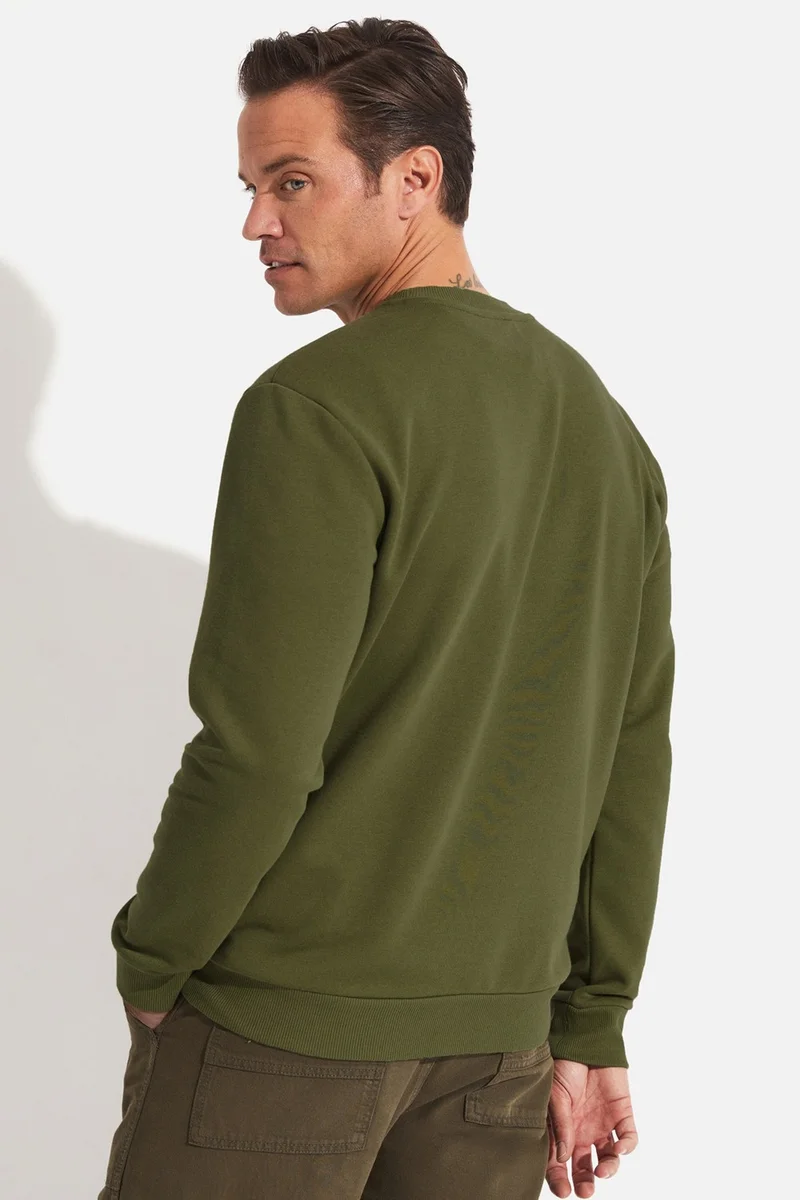 جون Men's Regular Fit Basic Crew Neck Sweatshirt