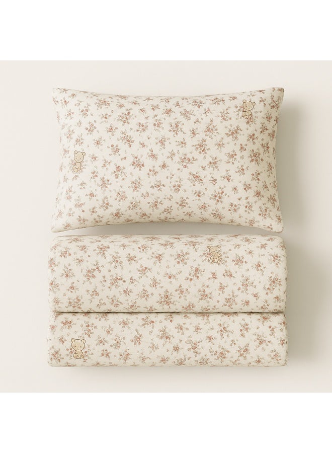 bukhamseen Perth Kids’ Cotton Bedding Set – 4 Pieces, Single Size, Super Soft with Stitched Filling - Image 2
