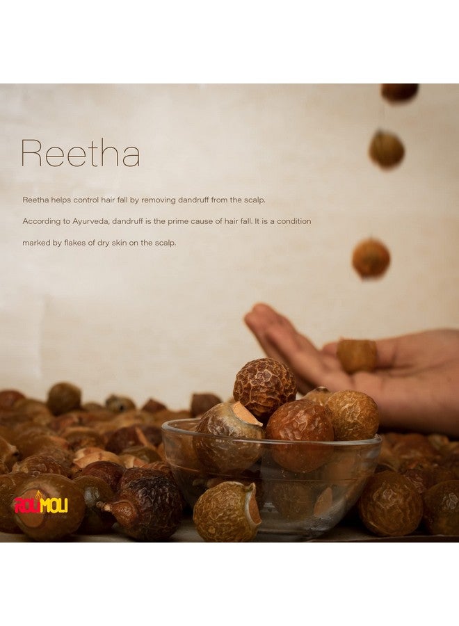 Rolimoli Whole Dried Form for Hair Care Each Amla, Reetha, Shikakai, 450 G - Image 4