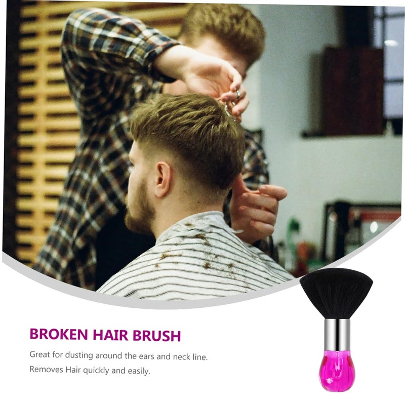 Crystal Handle Salon Neck Cleaning Brush Soft Bristles Hair Duster for Barbers Personal Use - Image 3