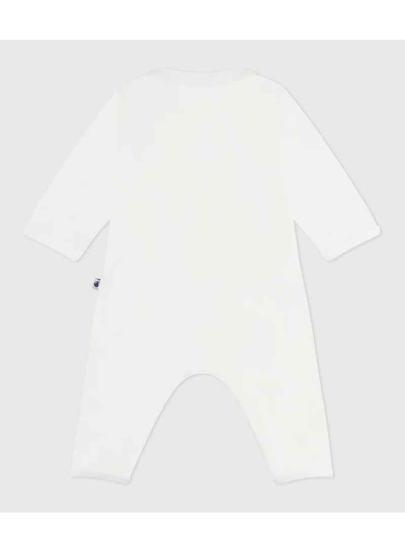 Petit Bateau Babies' footless plain cotton pyjamas