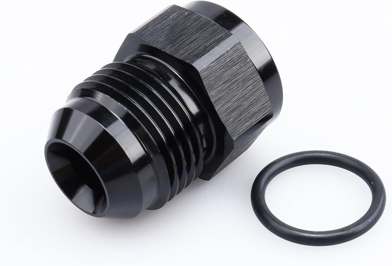 AC PERFORMANCE Black Anodized Aluminum Female to Male expander AN8 to AN10 Expander adaptor Female JIC -8 AN to Male -10 AN Flare Thread Hose Expander - Image 3