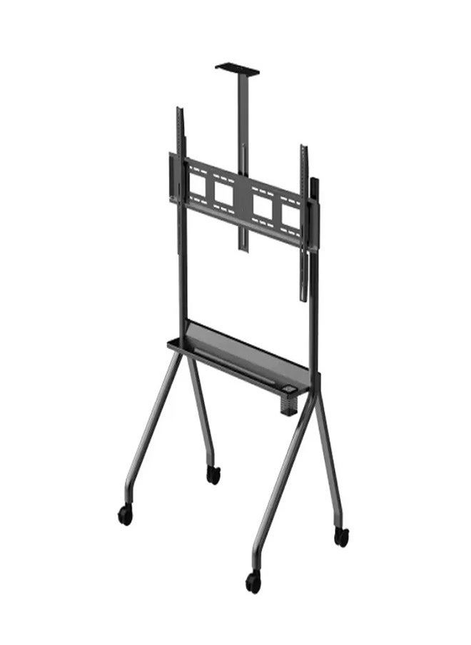 Skill Tech DG 115B FS Mobile TV Stand for 42–86 Inch Screens, VESA 900x600mm, Max Load 80kg – Rolling TV Stand with Adjustable Height  Black  - Image 4