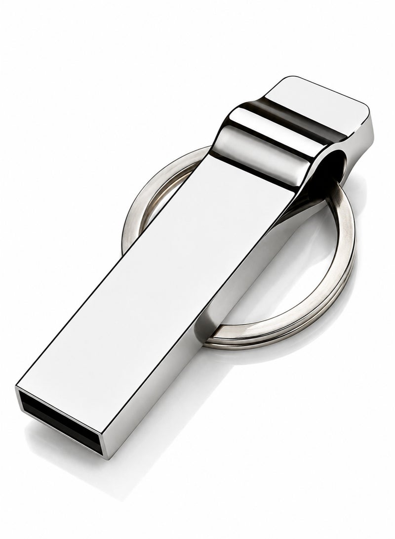محرك أقراص فلاش USB 2.0 معدني على شكل سلسلة مفاتيح، ذاكرة متنقلة مقاومة للماء لتخزين البيانات - Image 3