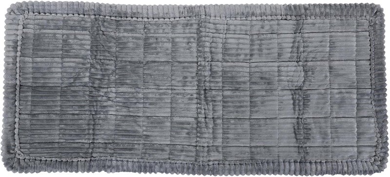 Car Dog Bed Mat 24.8x54 in, Washable Soft Flannel and Cotton Pet Bed - Anti Slip Design, Comfortable Support, Universal Fit for Cars and SUVs (Grey) - Image 1