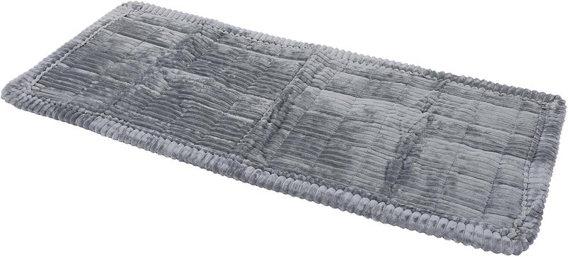 Car Dog Bed Mat 24.8x54 in, Washable Soft Flannel and Cotton Pet Bed - Anti Slip Design, Comfortable Support, Universal Fit for Cars and SUVs (Grey) - Image 2