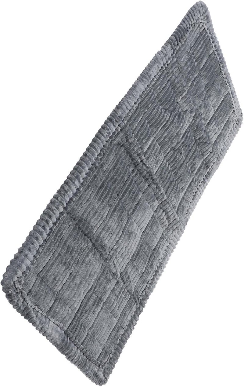 Car Dog Bed Mat 24.8x54 in, Washable Soft Flannel and Cotton Pet Bed - Anti Slip Design, Comfortable Support, Universal Fit for Cars and SUVs (Grey) - Image 5