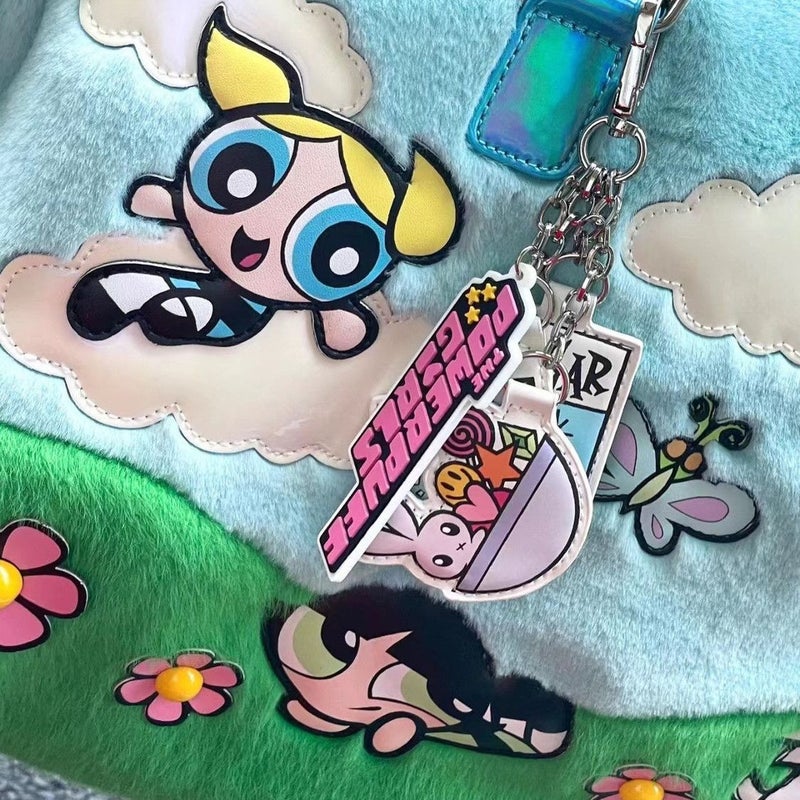 The Powerpuff Girls Cartoon Plush Tote Bag - Image 4