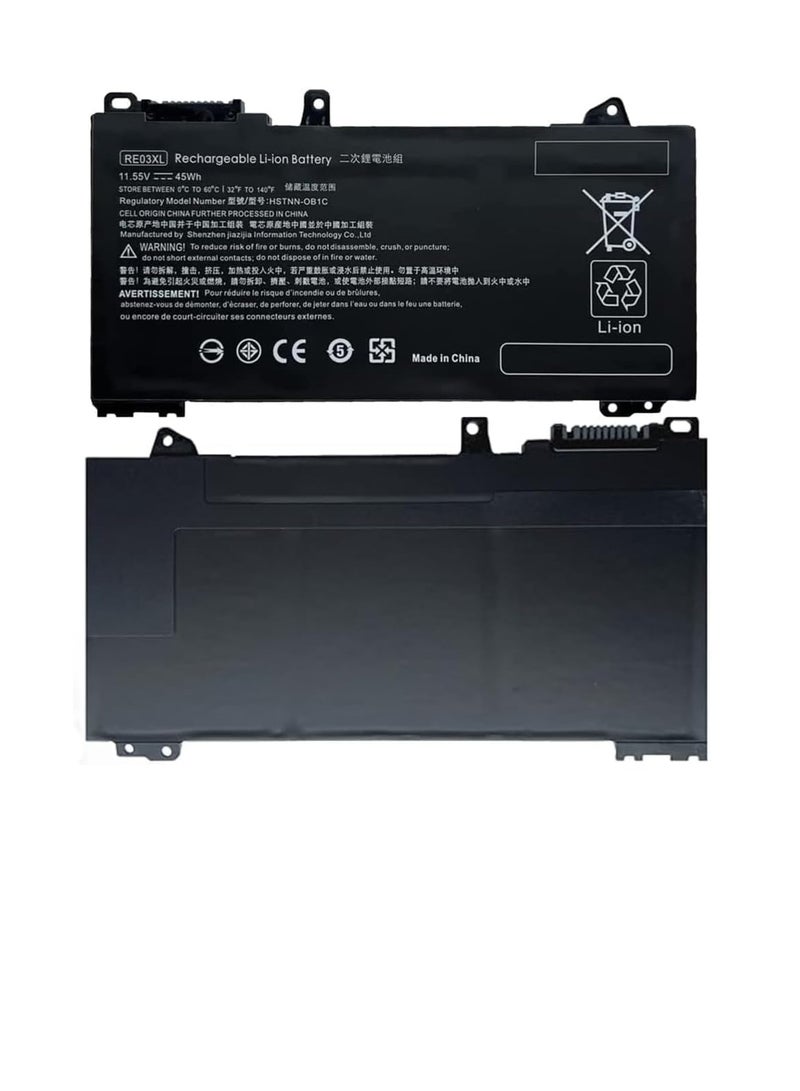 Replacement Battery RE03XL for/HP' ProBook 450 G6 450 G7 440 G6 430 445 455R G6 430 440 445 G7 Series HSTNN-OB1C HSTNN-UB7R  - Image 2