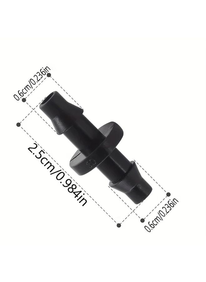 50pcs 1 4 Inch Drip Irrigation Barbed Straight Coupling Connector Fittings For 4 7mm Tube - Image 3