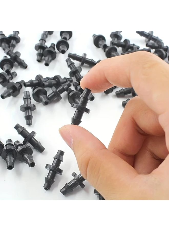 50pcs 1 4 Inch Drip Irrigation Barbed Straight Coupling Connector Fittings For 4 7mm Tube - Image 2