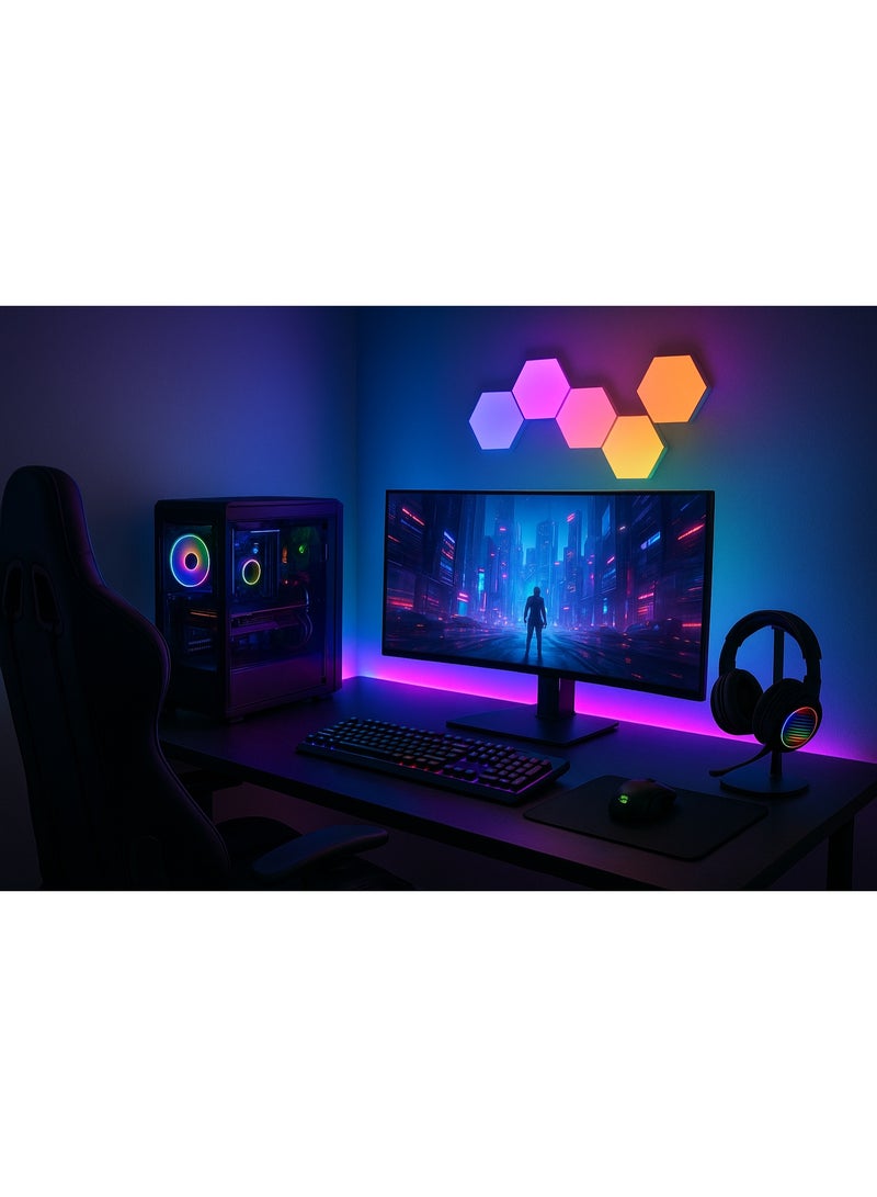 Headsets G3 Wired Gaming Headset with RGB LED Lights and Flexible Microphone, 4D Stereo Music Headphones for PC, PS4, PS5, and Switch - Image 3
