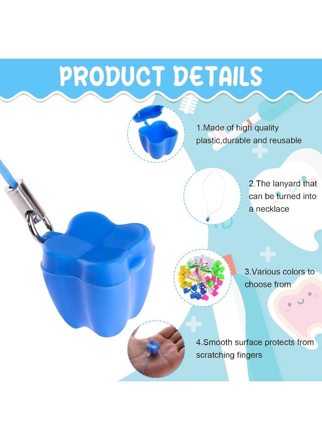 Haomian 150-Piece Tooth Saver Necklaces, Little Box for Lost Teeth, Milk Teeth Storage Cases for Children, Tooth Fairy Bag, School Classroom Party Supply - Image 3