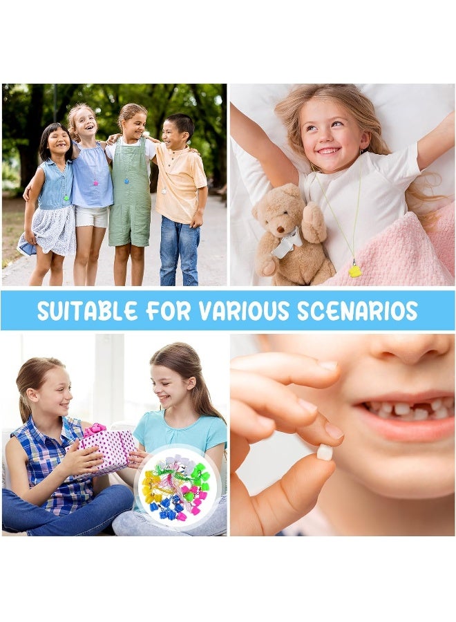 Haomian 150-Piece Tooth Saver Necklaces, Little Box for Lost Teeth, Milk Teeth Storage Cases for Children, Tooth Fairy Bag, School Classroom Party Supply - Image 5