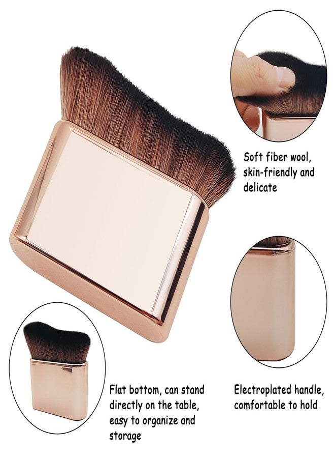 YuCool 2Pcs Extra Large Body Makeup Brush,YuCool Kabuki Brush for Self Tanner,Rose Gold Self Tanning Blend Brush for Face Body - Image 5