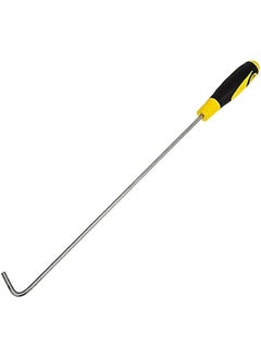 Generic 30cmRoller Shutter Hook Manhole Cover Lifter Household Shutter Door Hook Rubber Handle Hook Home Manhole Cover Hook Steel Manhole Cover Roller Shutter Door Hook Sliding Door Lifter  - Image 1