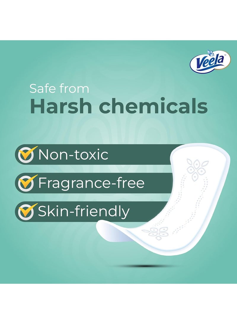 Veela Ultra Thin Pantiliners – Ultra-Light, Breathable, Leak-Proof Daily Feminine Hygiene Protection for Discreet Comfort and Freshness (Long, 50, count) - Image 3