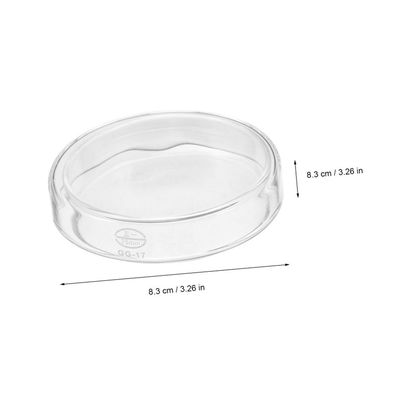 Sterile Glass Petri Dishes High Borosilicate Culture Plates with Lids for Science Lab - Image 3