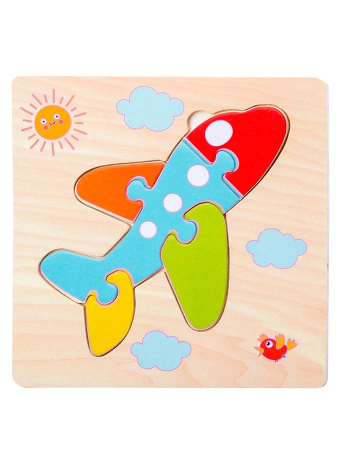 6-Piece Airoplane 3D Jigsaw Puzzle Set 15 x 15cm - Image 1