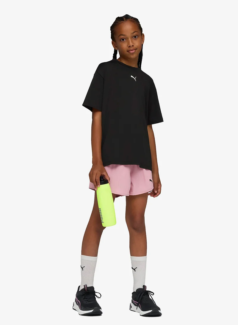 Puma Puma Black Youth Tad Essential Logo T-Shirt for Women | Best Price UAE