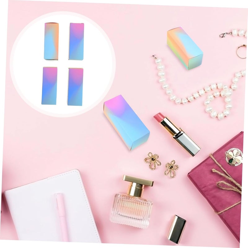 Outanaya DIY Lip Gloss Wrapping Boxes 100pcs Small Paper Lipstick Cases Dual Inserts for Custom Cosmetics Packaging - Image 3