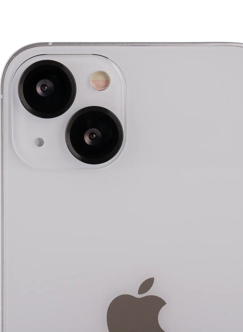 devia Gemstone Lens Protector (2pcs) Compatible for iPhone 13 (6.1") Seamless Absorption, 360 Protection Lens, 9H Aluminum Alloy + Tempered Glass Lens Protector - Black - Image 1