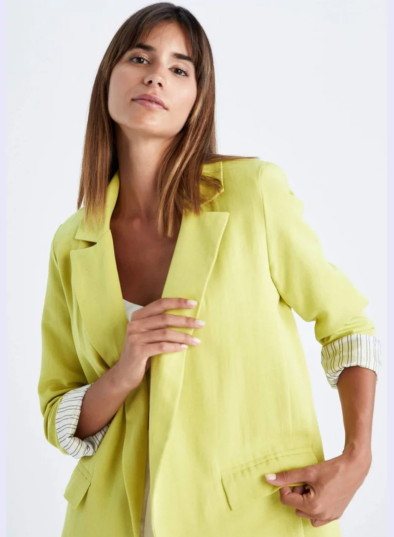 DeFacto Woman Loose Fit Blazer Collar Blazer