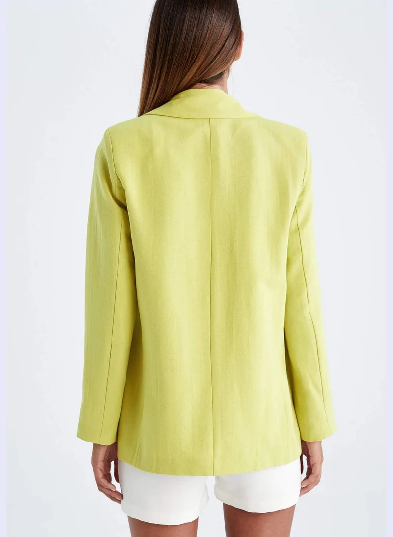 DeFacto Woman Loose Fit Blazer Collar Blazer
