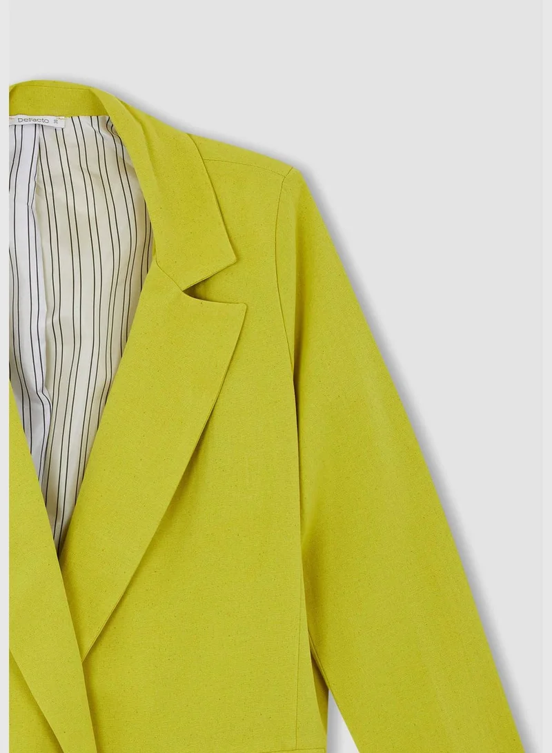 DeFacto Woman Loose Fit Blazer Collar Blazer