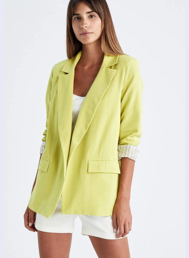 DeFacto Woman Loose Fit Blazer Collar Blazer