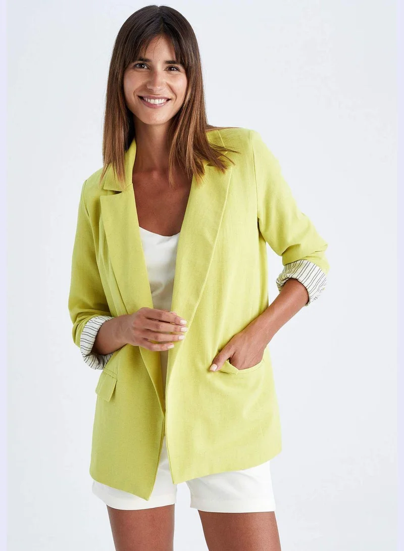 DeFacto Woman Loose Fit Blazer Collar Blazer