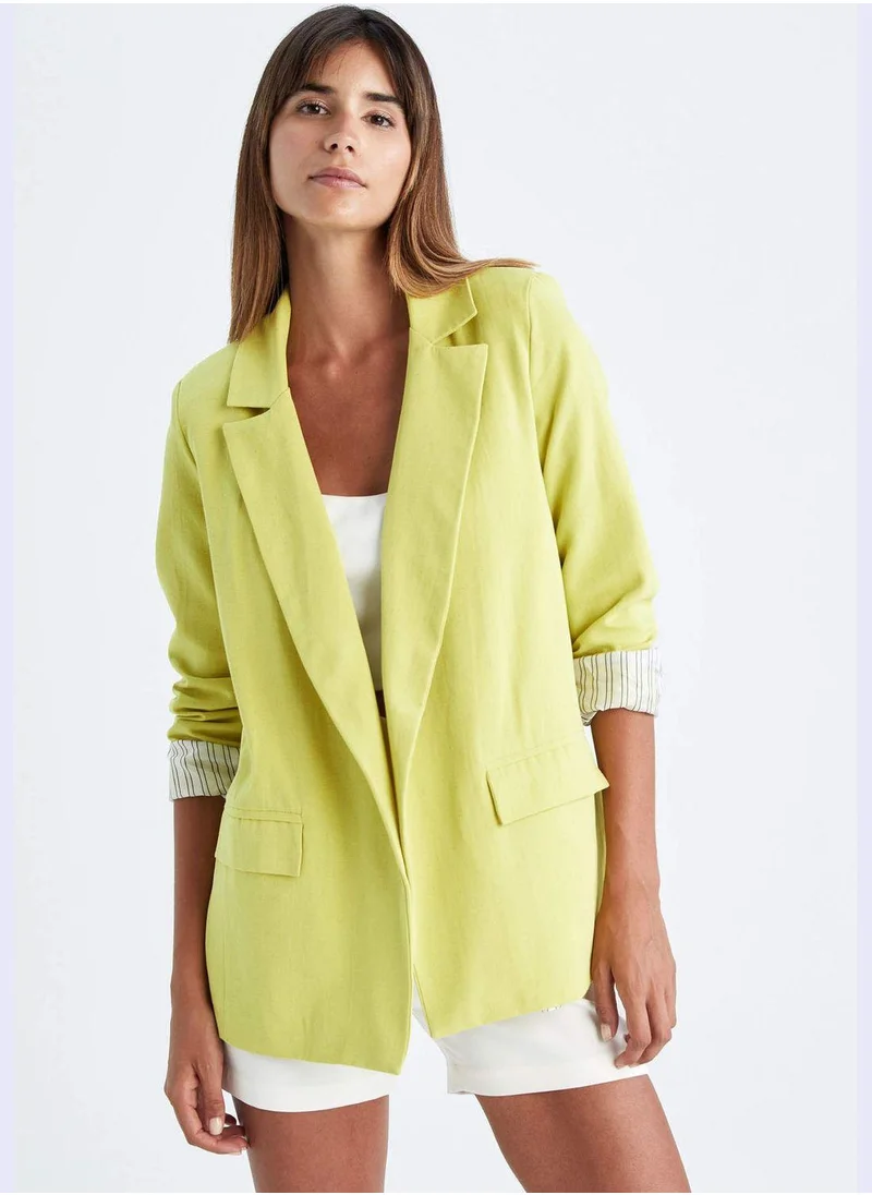 DeFacto Woman Loose Fit Blazer Collar Blazer