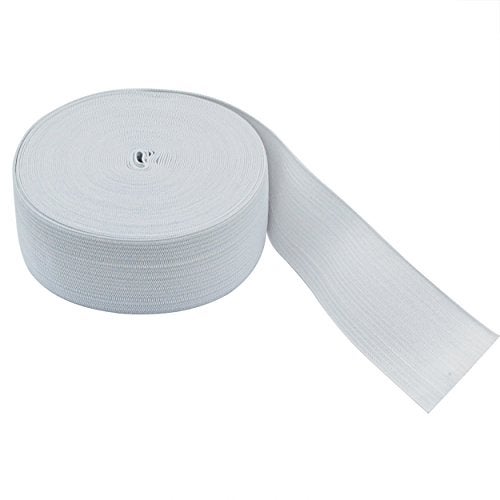 Jmkcoz White Springy Stretch Knitting Sewing Elastic Spool Elastic Bands, 1.5 Inch x 11 Yard - Image 2