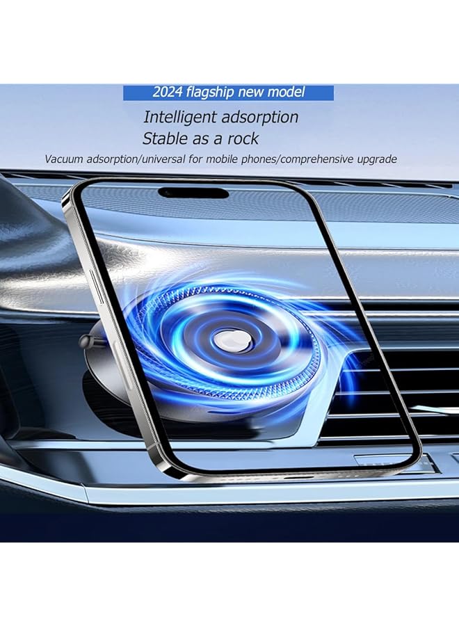 Beauenty Car Mounted Vacuum Double-Sided Strong Phone Holder, Hands-Free Magnetic Electric Vacuum Phone Holder (Black) - Image 2