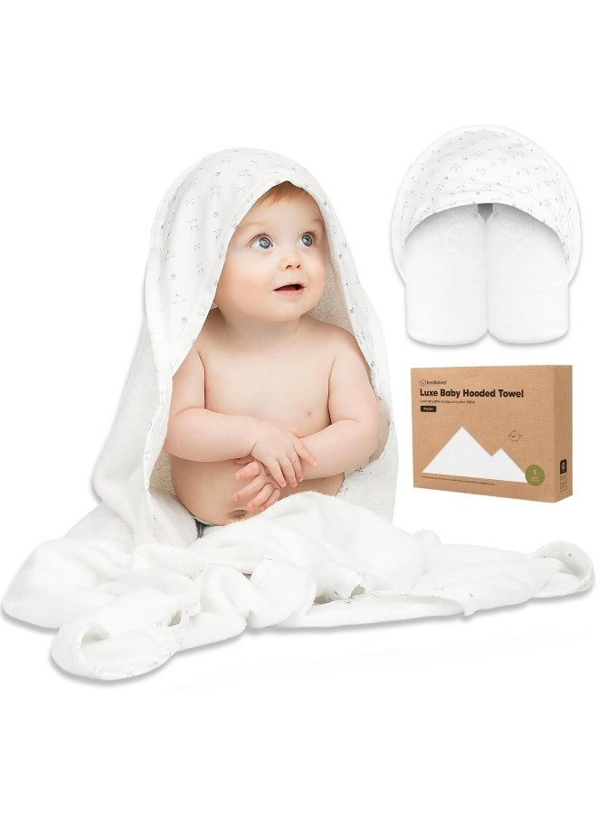 KeaBabies Hooded Baby Towel for Newborn - Viscose Derived from Bamboo Large Baby Bath Towels with Hood for Boys, Girls, Toddler, Extra Absorbent & Soft Newborn Bath Essentials (KeaStory) - Image 1