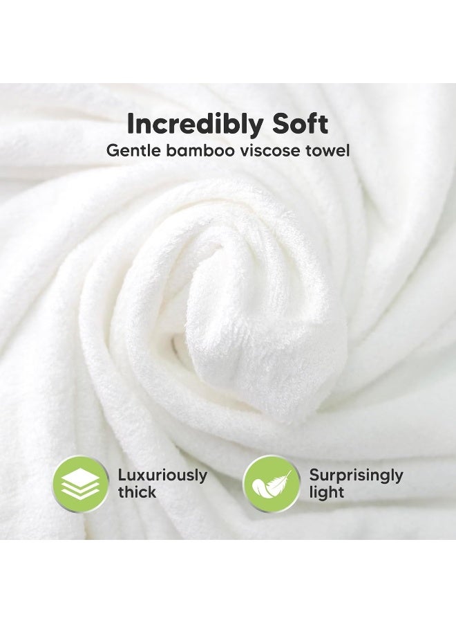 KeaBabies Hooded Baby Towel for Newborn - Viscose Derived from Bamboo Large Baby Bath Towels with Hood for Boys, Girls, Toddler, Extra Absorbent & Soft Newborn Bath Essentials (KeaStory) - Image 2