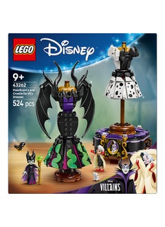 LEGO Disney Maleficent's and Cruella De Vil's Dresses - Building Toy for 9+ Year Old Girls & Boys - incl. a Customisable Display Stand, 2 Mini-Dolls & 2 Animal Figures - Birthday Gift for Fans - 43262 (524 pieces)  - Image 4