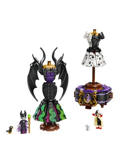 LEGO Disney Maleficent's and Cruella De Vil's Dresses - Building Toy for 9+ Year Old Girls & Boys - incl. a Customisable Display Stand, 2 Mini-Dolls & 2 Animal Figures - Birthday Gift for Fans - 43262 (524 pieces)  - Image 5
