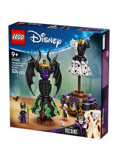 LEGO Disney Maleficent's and Cruella De Vil's Dresses - Building Toy for 9+ Year Old Girls & Boys - incl. a Customisable Display Stand, 2 Mini-Dolls & 2 Animal Figures - Birthday Gift for Fans - 43262 (524 pieces)  - Image 3