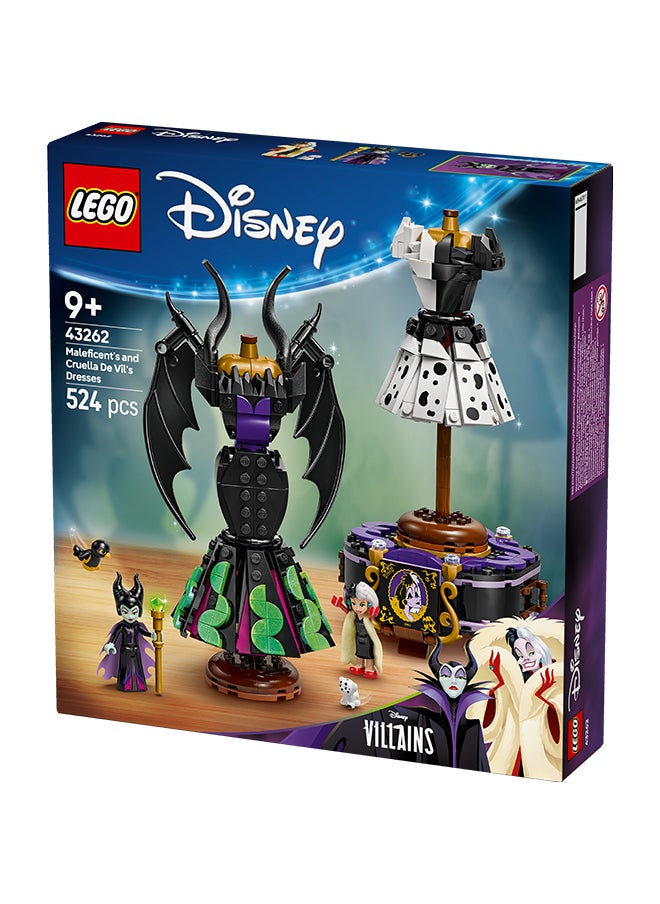 LEGO Disney Maleficent's and Cruella De Vil's Dresses - Building Toy for 9+ Year Old Girls & Boys - incl. a Customisable Display Stand, 2 Mini-Dolls & 2 Animal Figures - Birthday Gift for Fans - 43262 (524 pieces)  - Image 3