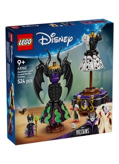 LEGO Disney Maleficent's and Cruella De Vil's Dresses - Building Toy for 9+ Year Old Girls & Boys - incl. a Customisable Display Stand, 2 Mini-Dolls & 2 Animal Figures - Birthday Gift for Fans - 43262 (524 pieces)  - Image 2